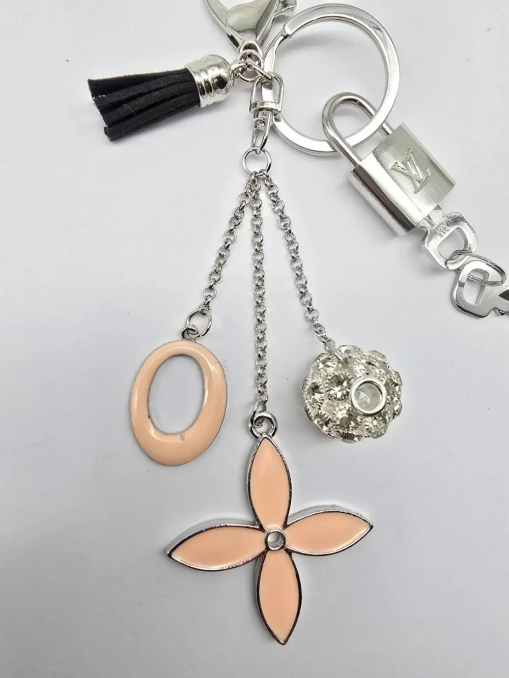 Authentic Louis Vuitton Silver Lock 🔒 Unbranded Keychain Bag Charm LV